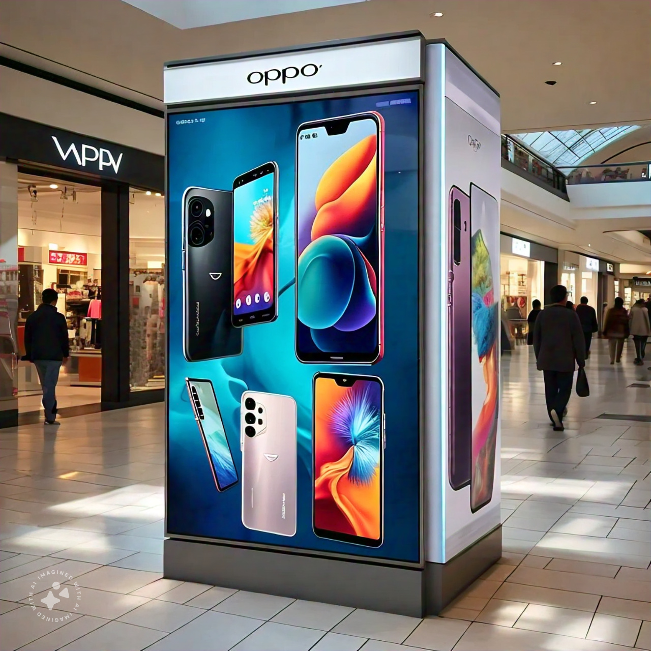 mall_advertisement_board_of_oppo_mobile_phones