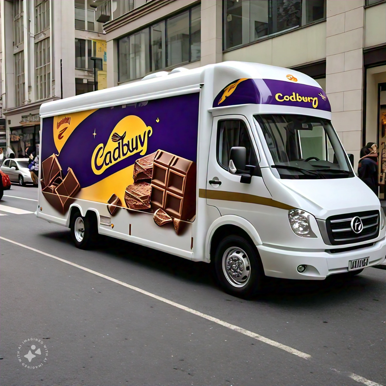 mobile_van_body_advertisement_board_of_cadboury_chocolate